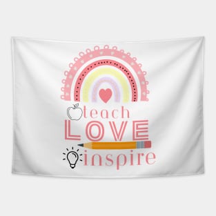 Teacher teach love inspire teacher life Tapestry