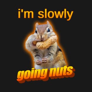 I'm slowly going nuts squirrel meme T-Shirt