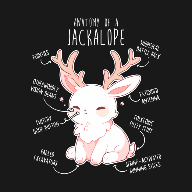 Jackalope Anatomy by Psitta