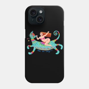 Ride 'em Catgirl! Phone Case