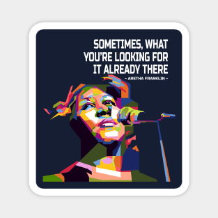 Abstract Aretha Soul in WPAP Magnet