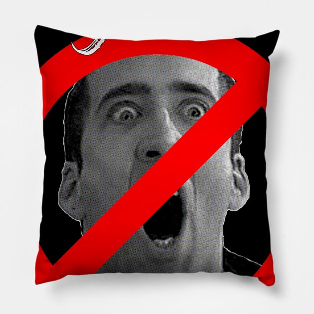 Cage Free - Nicolas Cage Meme Design Funny Pillow by AltrusianGrace