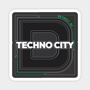 Detroit Techno City Magnet
