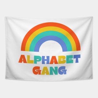 Alphabet Gang Aesthetic Rainbow LGBTQ Gay Pride Tapestry