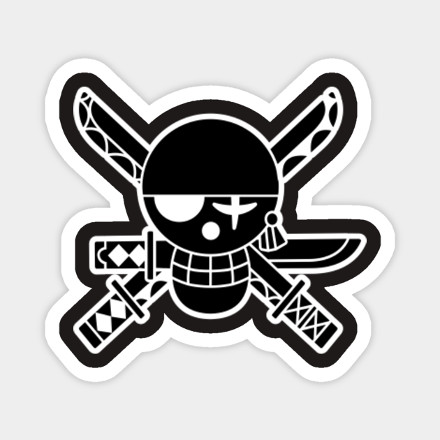 Roronoa Zoro Jolly Roger 2 - Mugiwara - Magnet | TeePublic