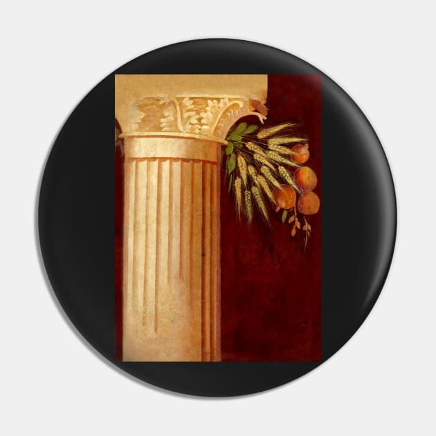 Roman column fresco with wheat and fruit Pin by WillowNox7