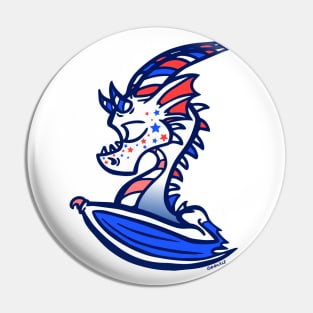 Star Spangled Dragon Pin