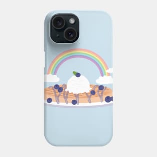 Blueberry Waffle and Rainbow Phone Case