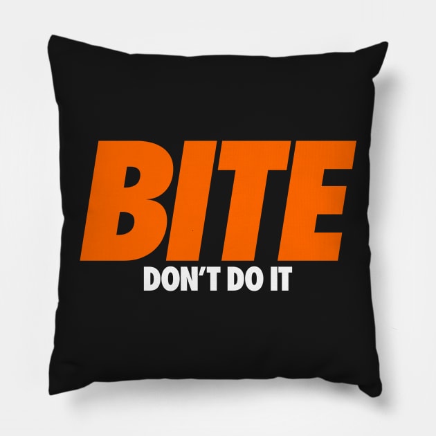 Don't Bite Pillow by airealapparel