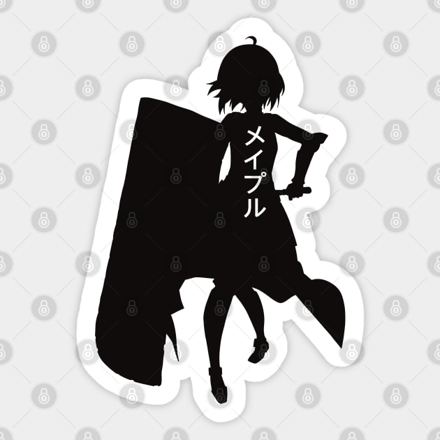 Silhouette, anime character' Sticker | Spreadshirt
