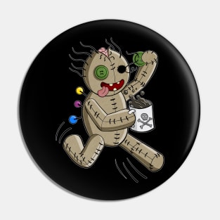 VOODOO COFFEE RUNNER Pin