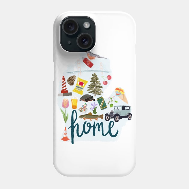 Michigan Home Phone Case by Becki Sturgeon