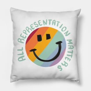 all representation matters - lgbtq Pillow