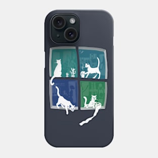 Windows20 - Cats in Corona Quarantine Phone Case