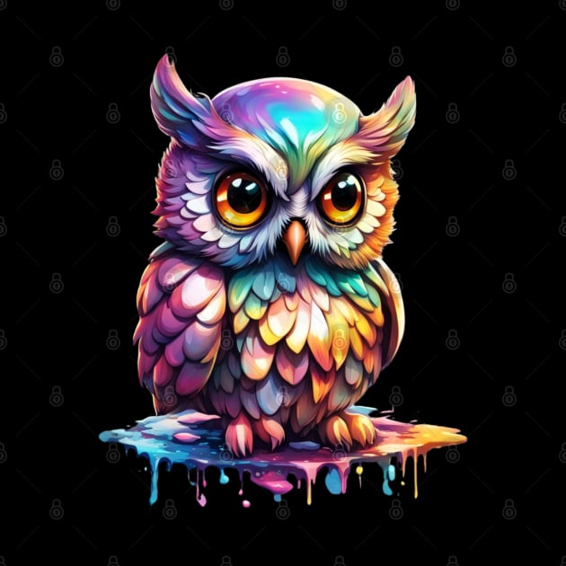 Magical Holographic Owls: Drippy by Wanderer Bat