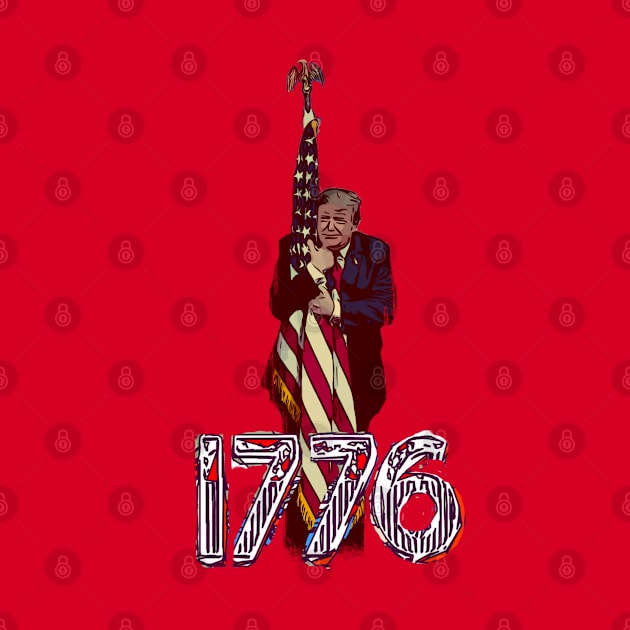 1776 Trump July 4th independence day by FasBytes