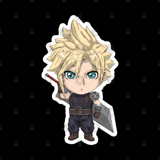 Cloud Strife Chibi by mpenoud1