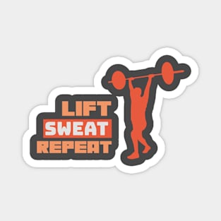 Lift, Sweat, Repeat Magnet