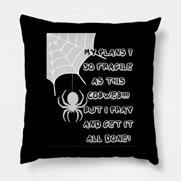 SPIDER COBWEB DESIGN Pillow by HTA DESIGNS