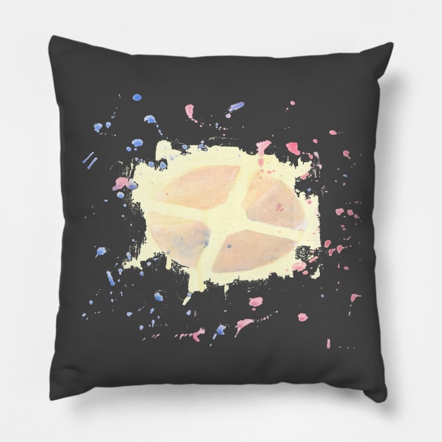 Watercolor Team fortress 2 LOGO Pillow by HauntedIndigo