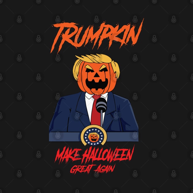 Trumpkin Make Halloween Great Again Funny by SamDesigns