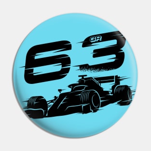 We Race On! 63 [Black] Pin