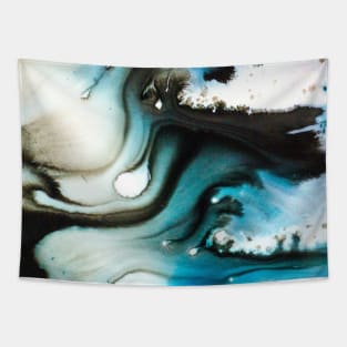 abstract waves marble Tapestry