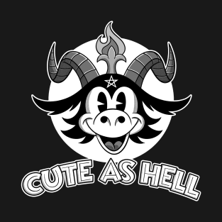 Spooky Cute as Hell Retro Blackcraft old 30s Cartoon Balckcraft T-Shirt