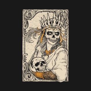 Death Skull Mask Vintage Portrait T-Shirt