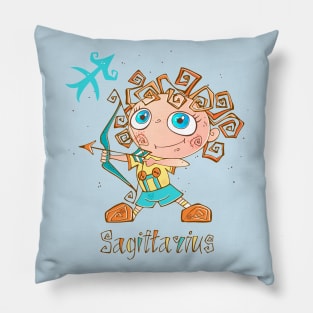 Sagittarius zodiac children Pillow