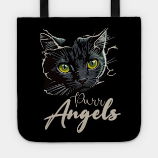 Cat angels Tote