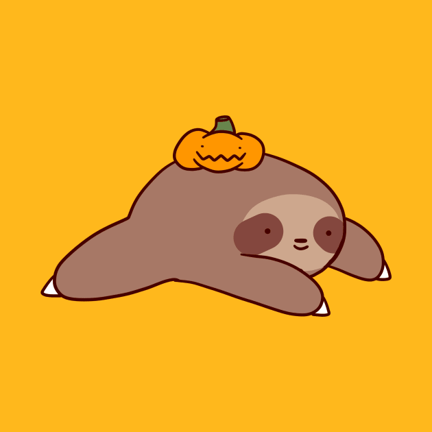 Sloth and Pumpkin by saradaboru