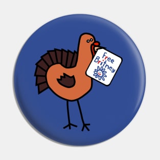 Free Britney with Thanksgiving Turkey Pin