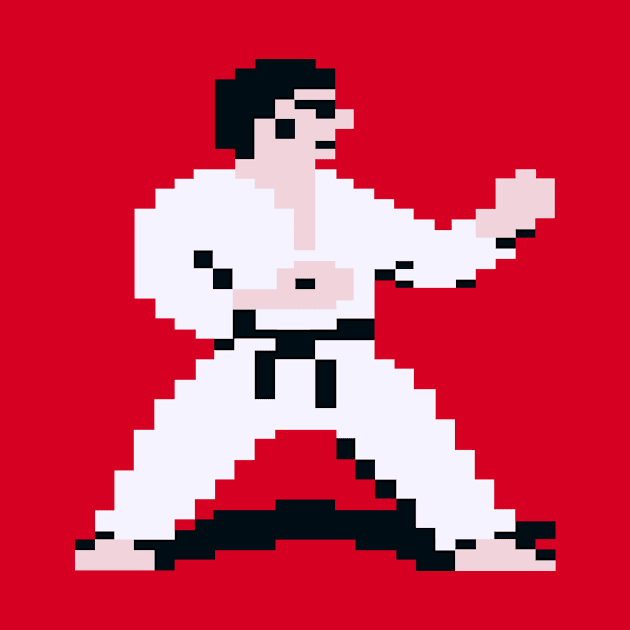 International Karate White by Retro8Bit Fashion Store