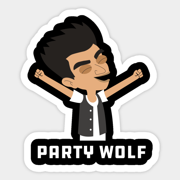 Big Mouth Party Wolf - Big Mouth - Sticker