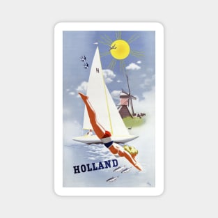 Vintage Travel Poster The Netherlands Holland Magnet