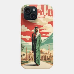 Al Ain United Arab Emirates Vintage Travel Tourism Phone Case