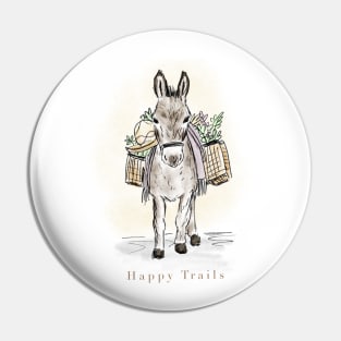 Happy Trails Donkey Pin