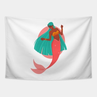 Indian Mermaid Tapestry