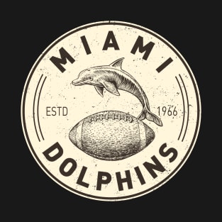 Vintage Miami Dolphins 1 by Buck Tee T-Shirt