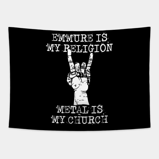 emmure is my religion Tapestry by Grandpa Zeus Art