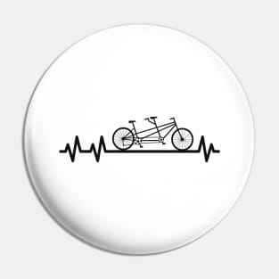 Bike Heartbeat Pulse Cyclist Partner Look Pin