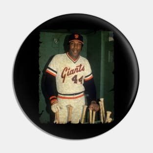 Willie McCovey - Left Oakland Athletics, Signed With San Francisco Giants Pin