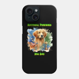 Majestic Golden Retriever With Trophy and Stars Phone Case