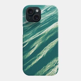 Teal Mountains Oil Effects 5 Phone Case