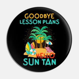 Goodbye Lesson Plans Hello Sun Tan Pin