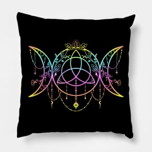 Triple Moon Triquetra Pillow