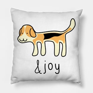 Cute Beagle Dog &joy Doodle Pillow
