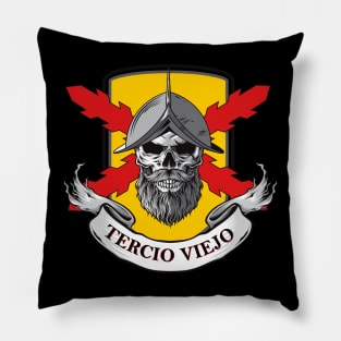 Cruz de Borgoña, skull soldier Pillow