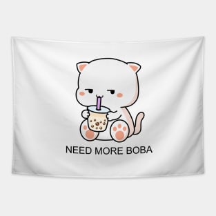 Kitty Needs More Boba! Tapestry